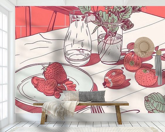 Example of the artwork in a room