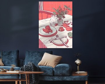 Illustration du décor de table sur studio snik.