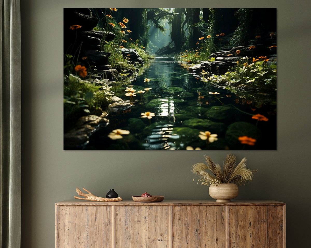 Example of the artwork in a room