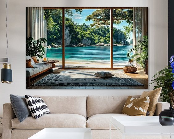 Example of the artwork in a room