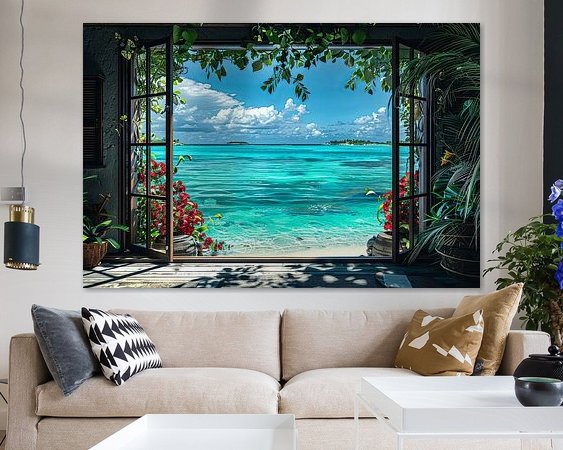 Example of the artwork in a room