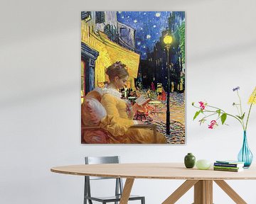 Lezend meisje, Jean-Honoré Fragonard - Vincent van Gogh van Digital Art Studio