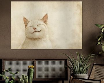 Leven van een Kat - Schilderij Kat van De Mooiste Kunst