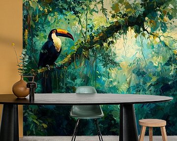 Painting Toucan Jungle by Art Whims