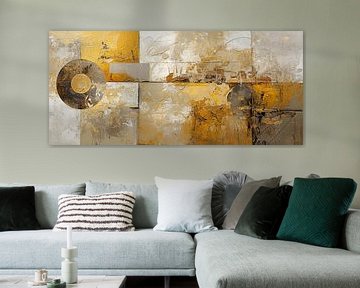 Abstract Goud van ARTEO Schilderijen