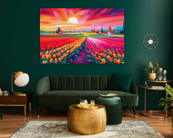 Example of the artwork in a room