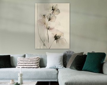 Bloemen, Japandi stijl van Japandi Art Studio