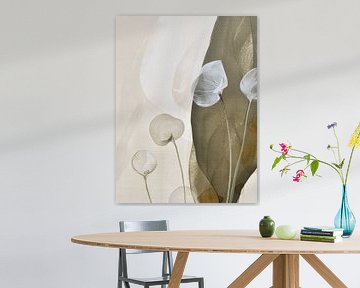 Modern abstract in wabi-sabi style by Japandi Art Studio