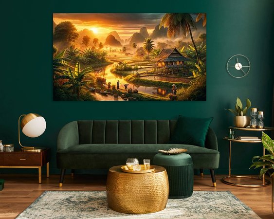 Example of the artwork in a room