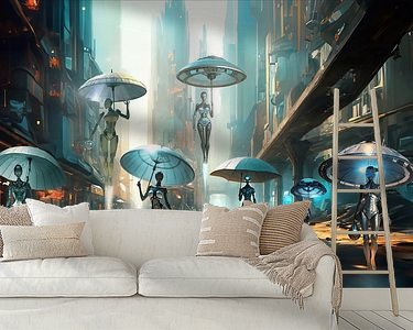 Example of the artwork in a room