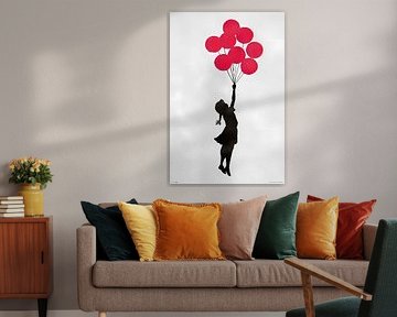 Banksy - Fille flottante sur Artwork Shop