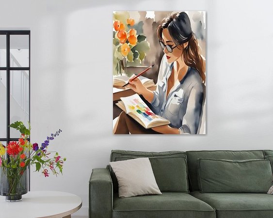 Example of the artwork in a room