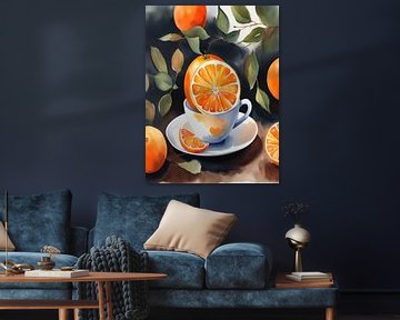 Cup And Oranges. by TOAN TRAN