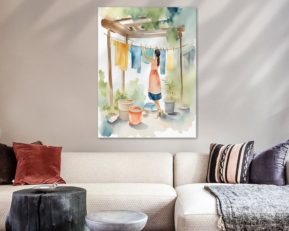 Example of the artwork in a room