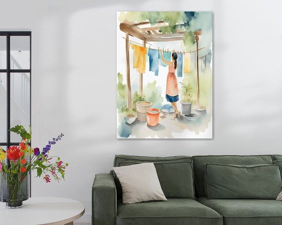 Example of the artwork in a room