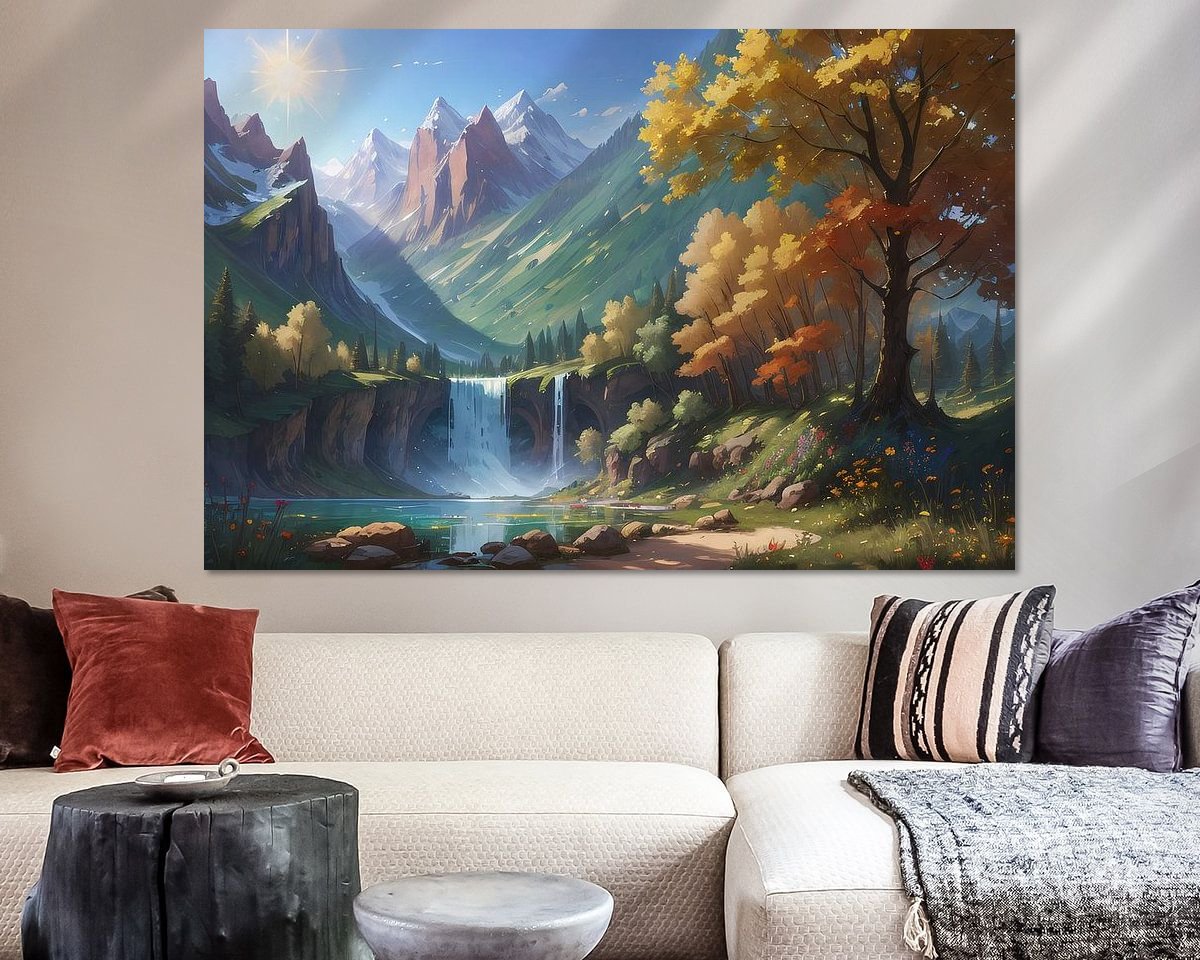 Example of the artwork in a room
