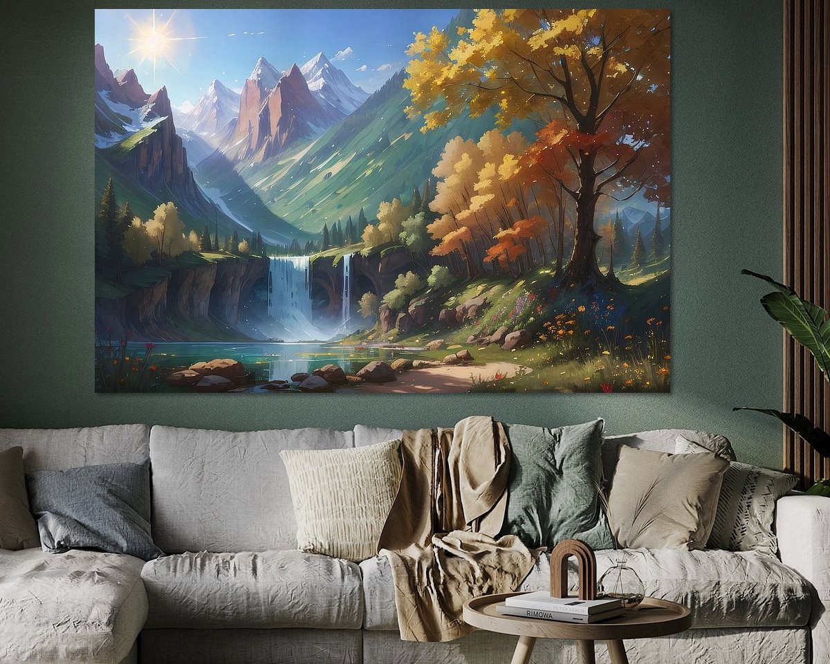 Example of the artwork in a room