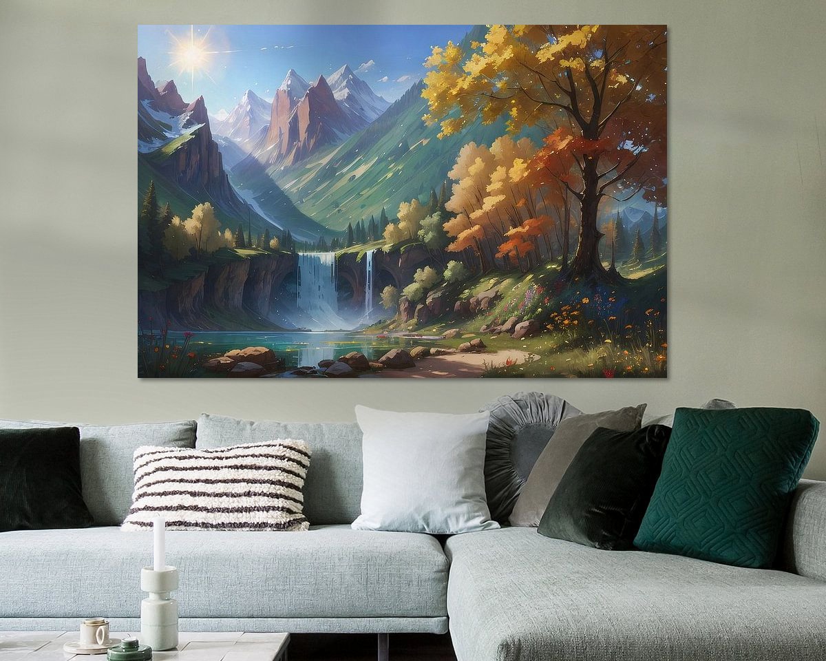 Example of the artwork in a room