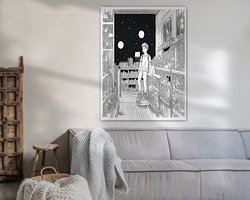 Example of the artwork in a room