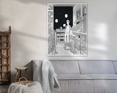 Example of the artwork in a room