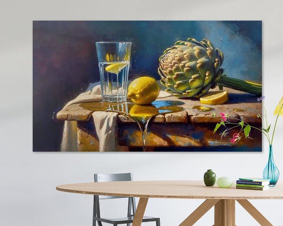 Example of the artwork in a room