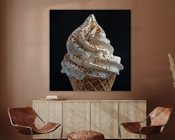 Cornet glace cacao sur TheXclusive Art