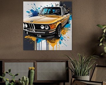 Old colourful bmw by kevin gorter