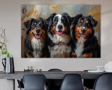 honden  in en rondom het huis van Egon Zitter