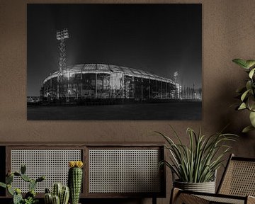 Stadion De Kuip at Night in Rotterdam Feijenoord - 5 van Tux Photography