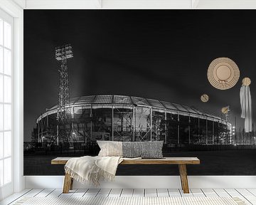 Stadium De Kuip at Night in Rotterdam Feijenoord - 5 by Tux Photography