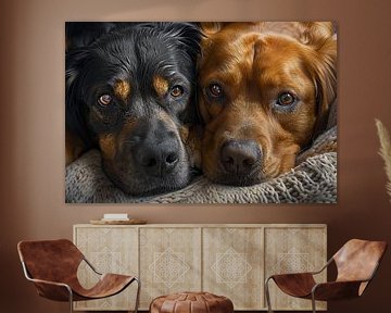 dogs in and around the house by Egon Zitter