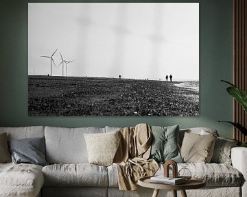 Windmühlen bei Wijk Aan Zee von Martijn Wit
