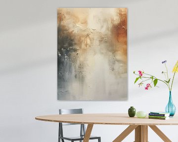 Modern abstract in wabi-sabi style by Japandi Art Studio