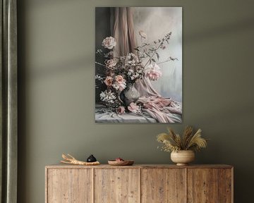 Still life in pastel colours by Japandi Art Studio