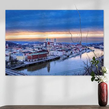 Sonnenuntergang in Passau