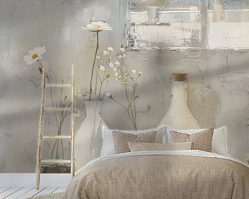 "Spring" still life in soft colours by Japandi Art Studio