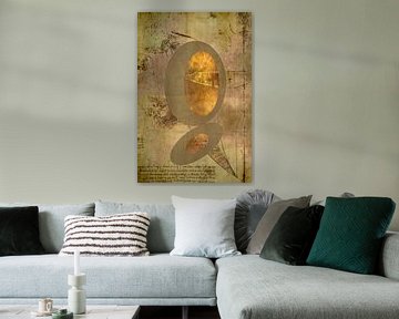 Goldene Aussichten. Fantasie. Leonardo Da Vinci. von Alie Ekkelenkamp