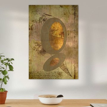 Golden vista. Fantasy. Leonardo Da Vinci. by Alie Ekkelenkamp