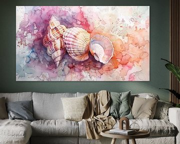 Muscheln in Aquarel Dream von ByNoukk