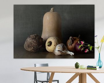 Vegetables and tubers for a winter soup by Irene Ruysch