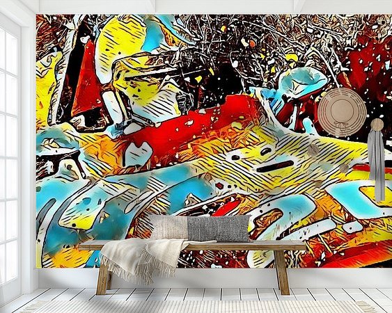 Example of the artwork in a room