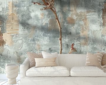 Botanical element in Japandi style by Japandi Art Studio