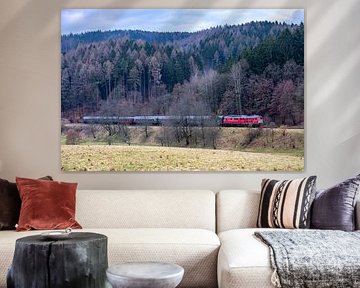 The special train "Winterblitz" shortly before entering Schmalkalden - Thuringia - Germany by Oliver Hlavaty