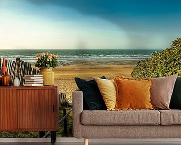 Avondwandeling op het strand in het mooie Normandië inclusief zonsondergang bij Cabourg - Frankrijk