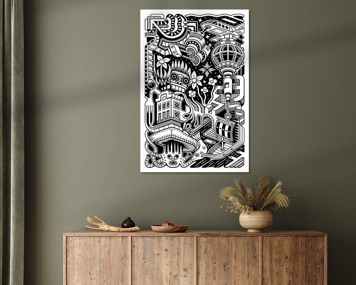Example of the artwork in a room