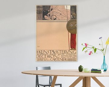 Gustav Klimt - Plakat zur 1. Ausstellung der Secession (1898) von Peter Balan