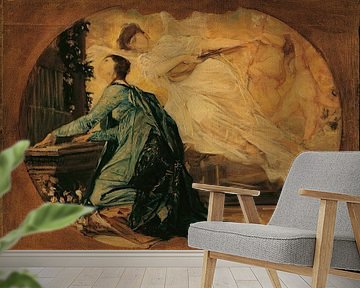 Gustav Klimt - Orgelspeler (Allegorie op de kerkmuziek) (1885) van Peter Balan