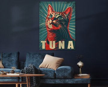 Thunfisch - Politische Katzenkunst von Vincent the Cat
