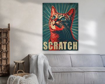 Scratch - Politische Katzenkunst von Vincent the Cat