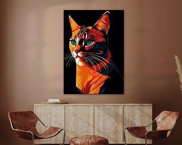 Cat pop art by InSomnia